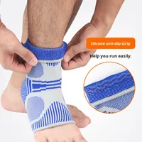 Chaussettes de soutien de la cheville en nylon tricoté multicolore, respirantes, à compression, anti-entorse, pour le basketball, le football, unisexe