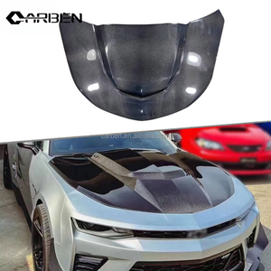 Capot avant en fibre de carbone de style ZL1 pour Chevrolet <span class=keywords><strong>Camaro</strong></span> 6e génération 2016-2023, remplacement et amélioration du capot avant d'origine - Product Image 5