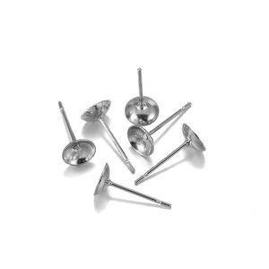 Base de Acero Inoxidable para Pendientes, Forma de Media Luna de 4-8 mm, para Fabricación de Joyería, Componentes para Pendientes - Product Image 5