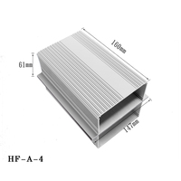 Caja de Proyectos de Aluminio, Cuerpo Dividido, Extrusión de Aluminio Anodizado, Montaje en Pared, Caja Electrónica de Aluminio Extruido, Carcasa para PCB
