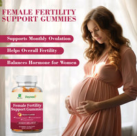 Gummies R52 pour le bien-être féminin, soutien à la fertilité, folate, inositol, coenzyme Q10, 60 unités