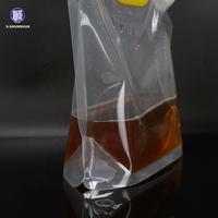 Sacs en plastique portables à bec verseur, personnalisés, recyclables, étanches à l'humidité et hermétiques, pour jus de fruits et champagne, vente en gros