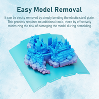 Plateau de construction Snapmaker U1, plateforme de refroidissement, feuille d'acier à ressort 3D, lit froid, feuille d'acier 276x293mm, accessoires d'imprimante 3D