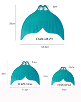 Palmes de natation professionnelles à talon ouvert pour la course, la plongée et le surf, courtes, en TPR, personnalisées, colorées, en caoutchouc de silicone, pour enfants BE FINE