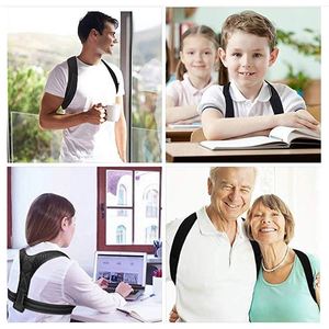 High Quality Adjustable <b>Back</b> <b>Brace</b> Breathable <b>Back</b> Support Belt Comfortable Upper Straightener Posture Corrector - Product Image 6