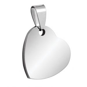 Colgante de Corazón de Acero Chapado en Oro de 20x20mm, Estilo Religioso con Circonita como Piedra Principal, Chapado en Oro de 18K - Product Image 1