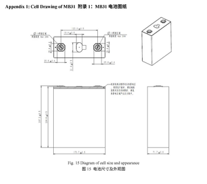 1 pièce Batterie Cellulaire Grade A 3.2V 314AH (LFP) MB31 Entièrement Compatible 8000 Cycles Garantie 5 Ans -30~60°C - Product Image 5