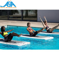 Tapis de yoga flottant gonflable pour sports nautiques et fitness, pour femme et homme