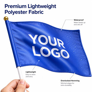 Bandera Pequeña Personalizada con Logotipo, Mini Guirnalda con Asta para Eventos Deportivos, Desfiles, Publicidad, Festivales, Decoración de Fiestas - Product Image 4