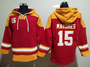 Sudadera con Capucha de Fútbol Americano para Hombre KC, con Cordones, Invierno, con los Números 15 de Patrick Mahomes, 87 de <span class=keywords><strong>Travis</strong></span> Kelce y 10 de Isiah Pacheco - Product Image 4