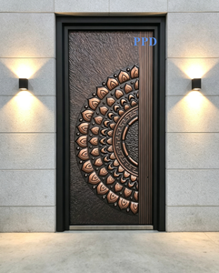 Puerta <span class=keywords><strong>de</strong></span> Entrada <span class=keywords><strong>de</strong></span> Aluminio Personalizada <span class=keywords><strong>de</strong></span> Moda PHIPULO, Puerta Artesanal Hecha a <span class=keywords><strong>Mano</strong></span>, Puerta <span class=keywords><strong>de</strong></span> Entrada Principal <span class=keywords><strong>de</strong></span> Lujo para el Hogar - Product Image 2