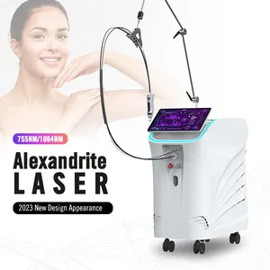 Alex Laser 755nm Alex Andrite 1064nm ND YAG Laser penghilang rambut stasioner mesin Laser Titanium Dancer 0 ~ 110j/cm