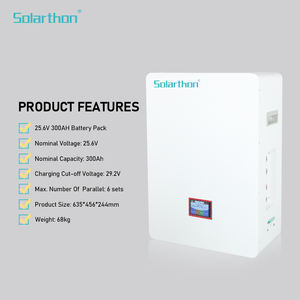 Аккумулятор Solarthon LiFePo4 200Ач 25.6В для домашнего хранения энергии, настенный блок LiFePO4 - Product Image 3