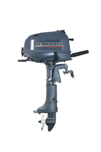 Moteur marin Seawalker 6HP 4 temps, construction légère et durable pour les applications de pêche et de course nautiques. - Product Image 4