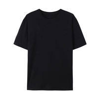 T-shirt uni 3D en coton/polyester 200g, coupe européenne, col rond, manches courtes, style décontracté chic, vente en gros, style européen et américain
