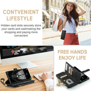 Custodia a Portafoglio in Pelle PU per <span class=keywords><strong>Samsung</strong></span> Galaxy S24 Ultra <span class=keywords><strong>A54</strong></span>, <span class=keywords><strong>Cover</strong></span> Magnetica per Note 20 Ultra S23 S8 S10 S20 FE S9 A40 A15 A25 - Product Image 3