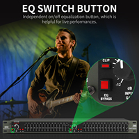 Ecualizador de Audio Profesional XTUGA E215 Ecualizador Gráfico Estéreo de 2x15 Bandas Equipo para Estudio de Grabación ¡Gran Venta!