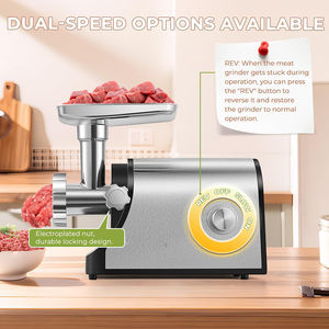 <span class=keywords><strong>Picadora</strong></span> <span class=keywords><strong>de</strong></span> <span class=keywords><strong>Carne</strong></span> Eléctrica Multifuncional <span class=keywords><strong>de</strong></span> Acero Inoxidable para el Hogar, Rebanadora Potente para Salchichas, Pulley <span class=keywords><strong>De</strong></span> Maria MGS-08 500W - Product Image 3