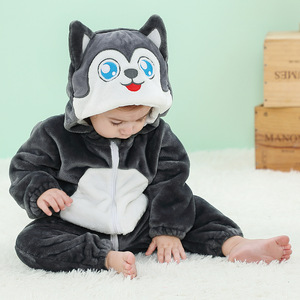 Winter Hot Sale Baby Animal <strong>Onesie</strong> <strong>Elephant</strong> Costume Cartoon Home Wear Kids' One Piece Rompers - Product Image 4
