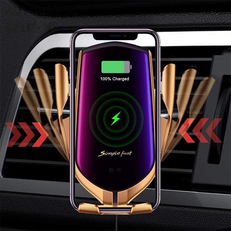 Бесплатная доставка Amazon Бестселлер 3 в 1 Автомобильный держатель беспроводного зарядного устройства 10 Вт Беспроводная зарядка автомобильное крепление Быстрое беспроводное автомобильное зарядное устройство Qi