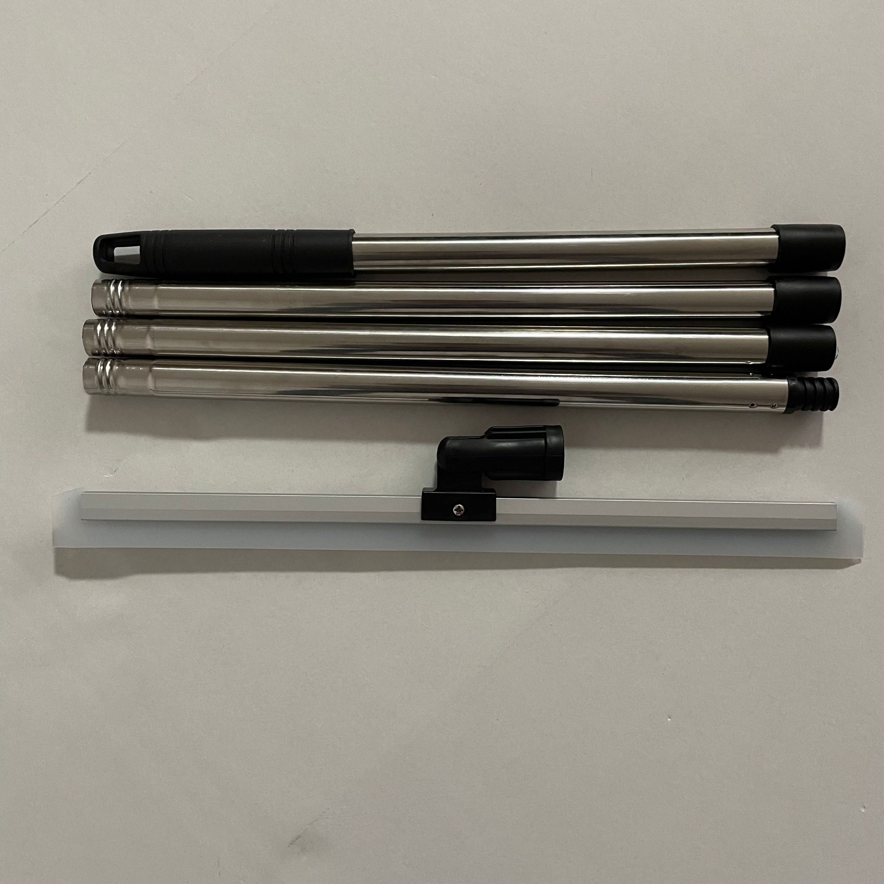 Qingle Silicone Floor Squeegee Bathroom Shower Squeegee Floor Wiper 4 Section Stainless Steel Long Handle · image 5