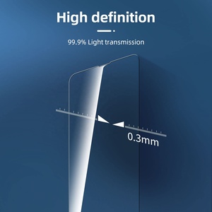 9H cao rõ ràng chống trầy xước 0.33mm rõ ràng bảo vệ màn hình cho <span class=keywords><strong>iPhone</strong></span> 15 14 cộng với 13 12 11 Pro Max XS <span class=keywords><strong>XR</strong></span> 6 7 rõ ràng kính cường lực - Product Image 3
