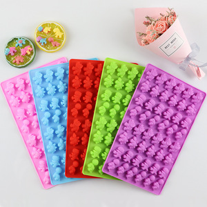 Moule/moule en Silicone 48 cavités, pour chocolat, <span class=keywords><strong>dinosaure</strong></span>, couleur <span class=keywords><strong>bonbon</strong></span>, gelée - Product Image 1