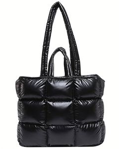 Bolso Tote Acolchado para Mujer, Bolso de Mano Acolchado, Bolso de Hombro Esponjoso, Bolso Tipo Satchel para el Trabajo, Viajes y Compras - Product Image 6