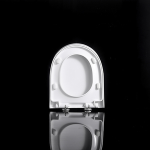 Cubierta de asiento de inodoro de plástico de caída lenta estándar europeo sanitario para baño cubierta de asiento de adulto en forma de U cubierta de asiento silencioso de cierre lento - Product Image 1