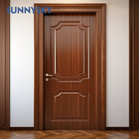 Sunnysky Portes traditionnelles en bois massif MDF Porte intérieure en mélamine de qualité supérieure insonorisée pour portes de maison
