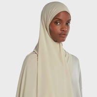 Hijab en jersey liquide de qualité supérieure, rafraîchissant et léger, délicat mais non transparent avec une brillance subtile, haute qualité pour les musulmanes
