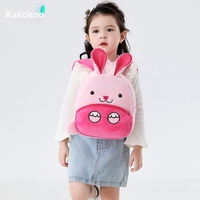 Sac à dos en peluche pour enfants, motif animaux de dessin animé mignons, vente en gros pour les vendeurs de rue, impression personnalisable, modèle unisexe ZOO