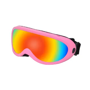 백강 뉴 컬러 렌즈 성인용 스노우 고글 싱글 레이어 렌즈 라이트 UV 보호 스키 고글
