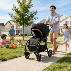 Poussette de luxe Eagle-S Baby Jogger, châssis en alliage d'aluminium, pliable, double poussette, deux paniers, position haute, 3 en 1, chariot pour bébé, 20 kg - Product Image 1