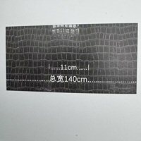 Cuir artificiel PU gaufré motif crocodile 1MM pour chaussures, sacs, sacs à main, sièges de voiture, canapés, artisanat, couleur personnalisée