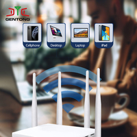 Antenne Wi-Fi externe en caoutchouc personnalisée de haute qualité, verticale, omnidirectionnelle, double bande 5.0dBi 2.4GHz 5.8GHz, avec fixation par vis