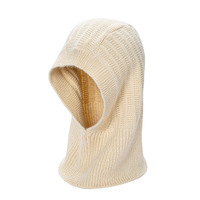 Chapeau coupe-vent en laine mérinos, ensemble pour femmes, bonnet, écharpe, laque tricotée, couleur unie, nouvelle collection hiver