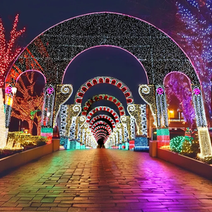 Tùy chỉnh sang trọng <span class=keywords><strong>LED</strong></span> chuỗi Sleigh giáng sinh ánh sáng không thấm nước kỳ nghỉ ngoài trời trang trí cho các bên kim loại món quà giáng sinh - Product Image 4