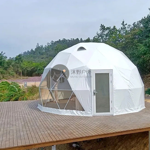 Tenda da Campeggio Familiare per Esterni 4-6 Persone, Tenda Geodetica a Cupola da 8m, <span class=keywords><strong>Glamping</strong></span> di Lusso con Bagno - Product Image 6