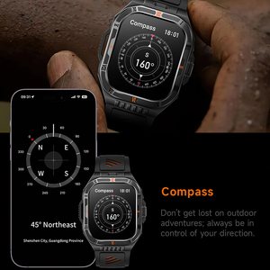 <span class=keywords><strong>Reloj</strong></span> <span class=keywords><strong>Inteligente</strong></span> HT38 con Función de Llamada, Linterna, Brújula, Batería de 1100 mAh, Monitoreo de Salud, Rastreador de Actividad Física y Deportiva, <span class=keywords><strong>Reloj</strong></span> <span class=keywords><strong>Inteligente</strong></span> para <span class=keywords><strong>Hombre</strong></span> - Product Image 3