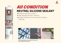 Produits de Résolution de Problèmes 2026 SOZEN-830 Mastic Silicone Structurel Adhésif pour Murs Rideaux Bonne Résistance aux Intempéries Silicone