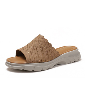 <span class=keywords><strong>Sandalias</strong></span> de cuña de tela con punta abierta de verano a la moda, <span class=keywords><strong>sandalias</strong></span> antideslizantes de suela blanda para mujeres y damas, zapatos informales para caminar al aire libre - Product Image 1