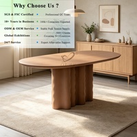 Table de salle à manger en MDF pour appartement et restaurant, prête à l'exportation, vente en gros, par OKAY Distributor Supply