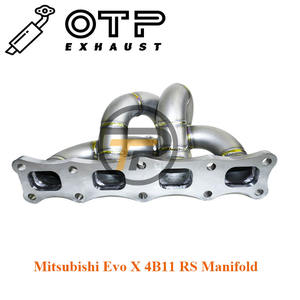 ท่อไอเสีย OTP สแตนเลส 304 สำหรับรถยนต์มิตซูบิชิ* <span class=keywords><strong>Evo</strong></span> X <span class=keywords><strong>Evo</strong></span> <span class=keywords><strong>10</strong></span> 4B11 ท่อไอเสียแบบท่อ <span class=keywords><strong>RS</strong></span> Manifold - Product Image 5