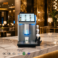 Distributeur automatique de café commercial à monnayeur, billets et cartes, machine à café automatique