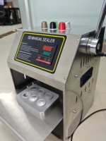 Machine manuelle de thermoscellage de capsules de café Nespresso en aluminium à 6 cavités