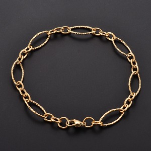 Pulsera Figaro Geométrica de Acero Inoxidable, Cadena de Mano Ovalada para Mujer y Hombre, Brazalete de Rombo, Tobillera, Joyería Metálica, Regalo - Product Image 2
