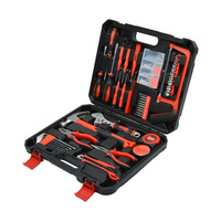 Kit d'outils de réparation d'atelier en acier au carbone fabriqué en Chine, best-seller transfrontalier, avec mallette rigide, à commande manuelle