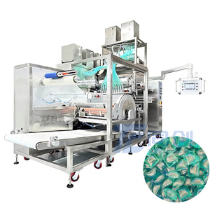 Hoch effiziente wasser lösliche PVA-Film waschmittel kapseln Füllen Versiegeln Verpackungs maschine Verpackungs ausrüstung für Wäsche