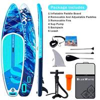 Planche à pagaie gonflable de 11'6'' pour adultes, SUP polyvalent extra large de 33'', planche de tourisme rigide de 6 pouces d'épaisseur